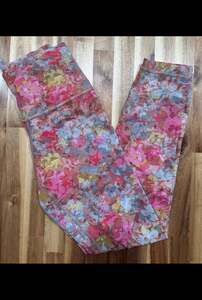 Lululemon Align High-Rise Yoga Leggings Inflorescence Multi Floral size 4